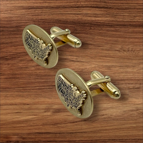 Rare Vintage 12KT Gold Filled United States Cufflinks Collectible Nice Gift - Picture 5 of 14